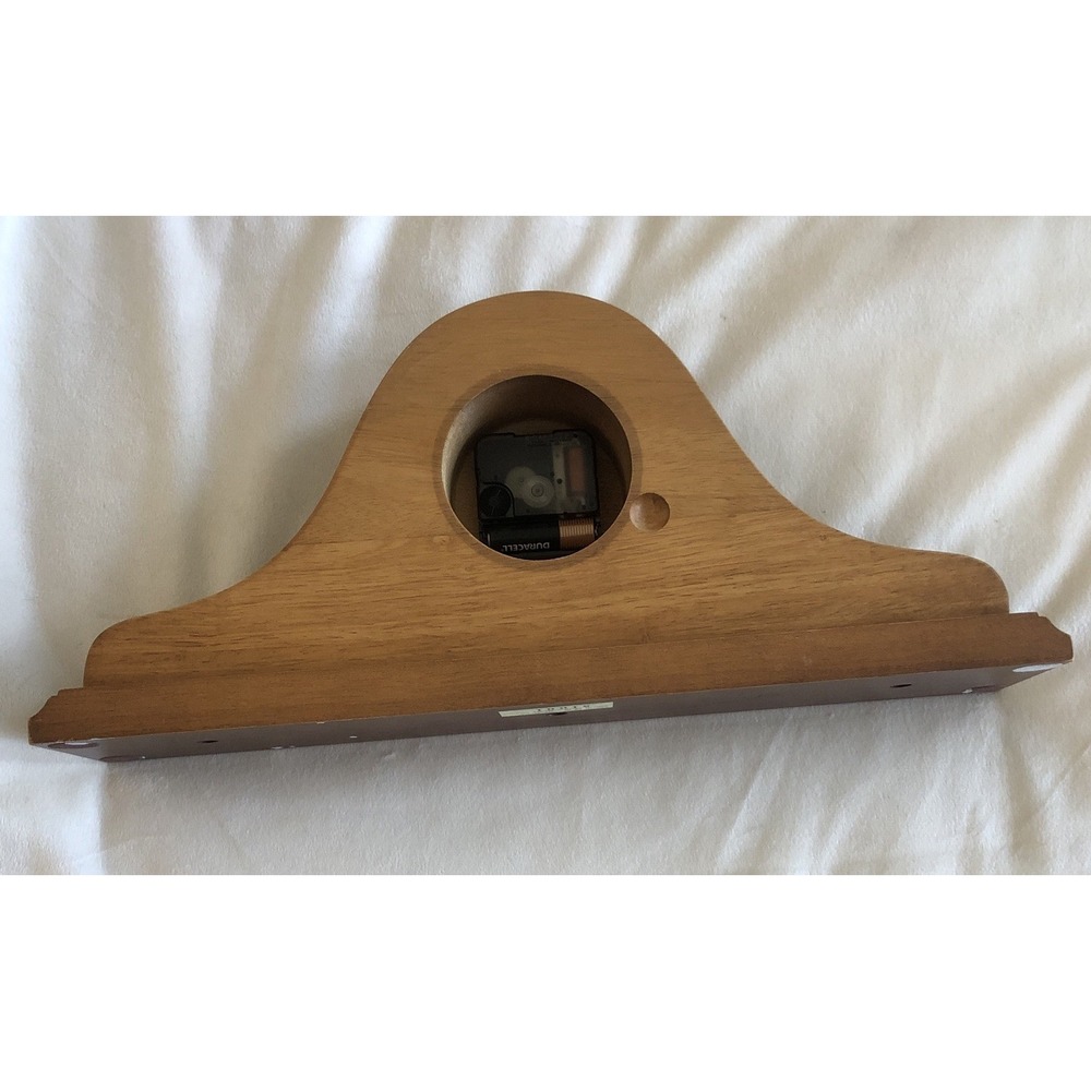 Vintage Sunbeam Wood Mantle Clock Model 882-621 Tested Works Great 17x7x3.5 - Picture 8 of 10
